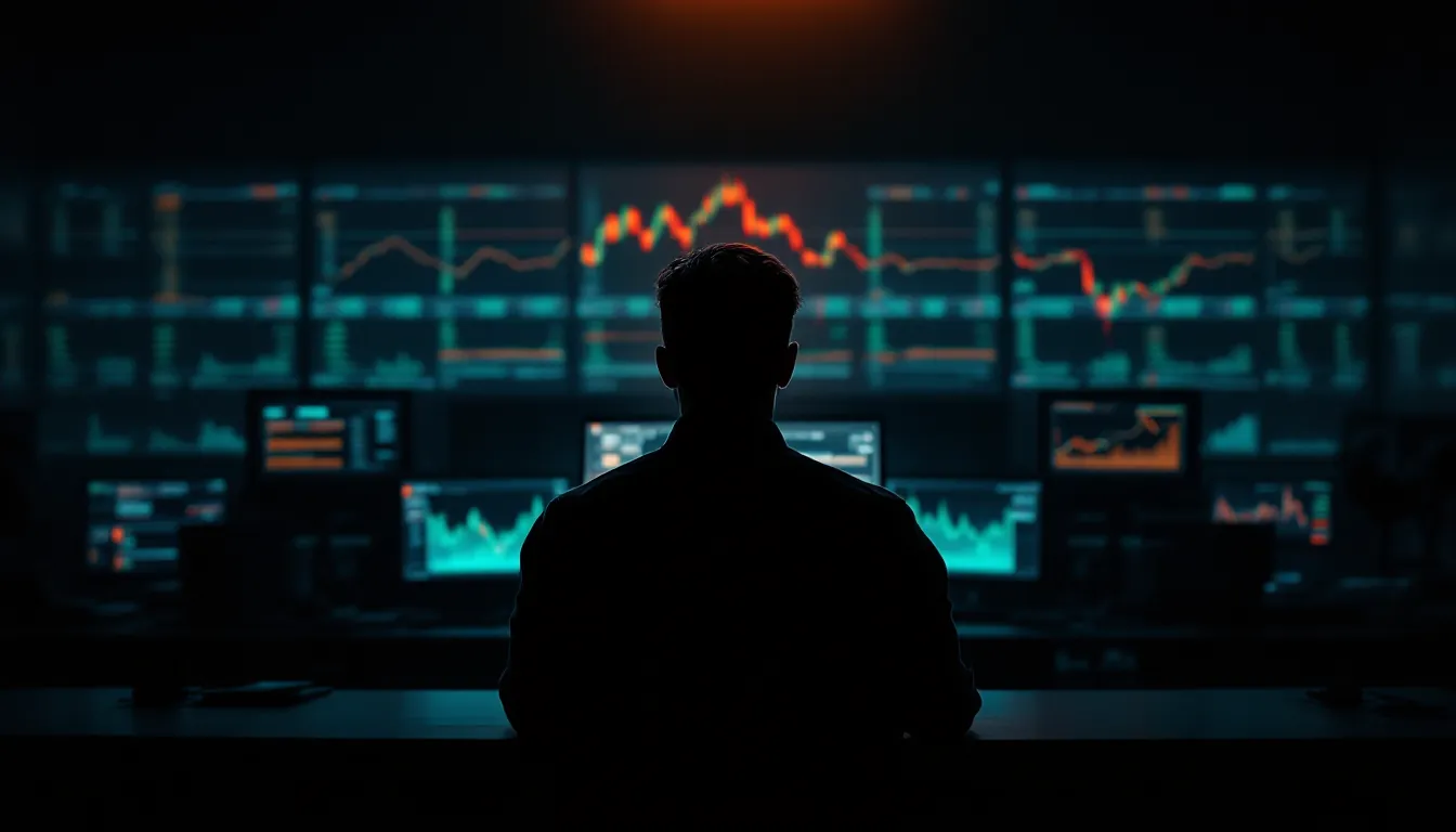 Kerzenchart als Symbol für Daytrading